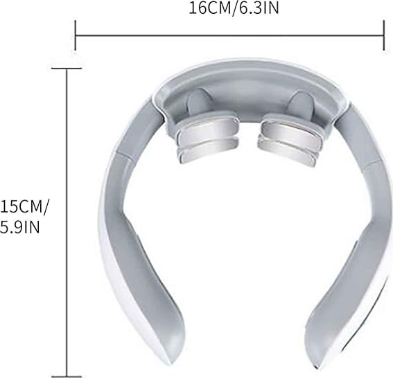 4 Heads TENS Electric Stimulation Heating Neck Massager - Image 6