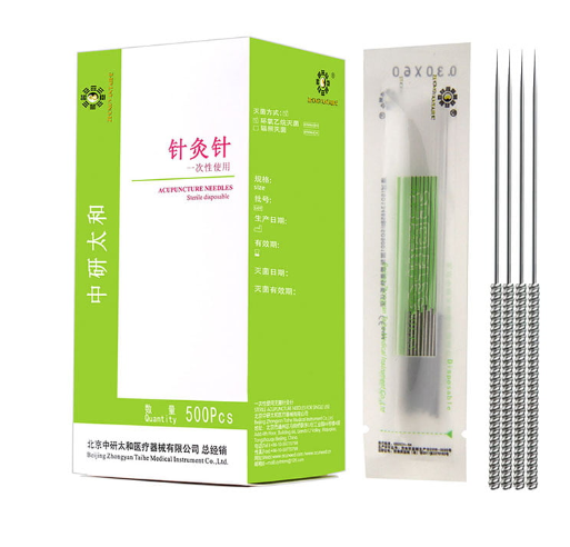 Dry Needle – 500 Disposable Sterile Acupuncture Needles With Tube
