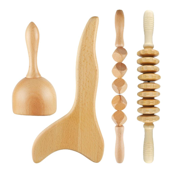 Madero Wood Therapy Massage Tools 4 In 1