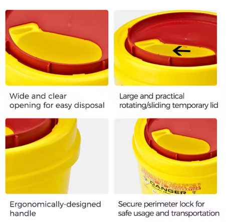 Sharps Container Needles Disposal Box - Image 3